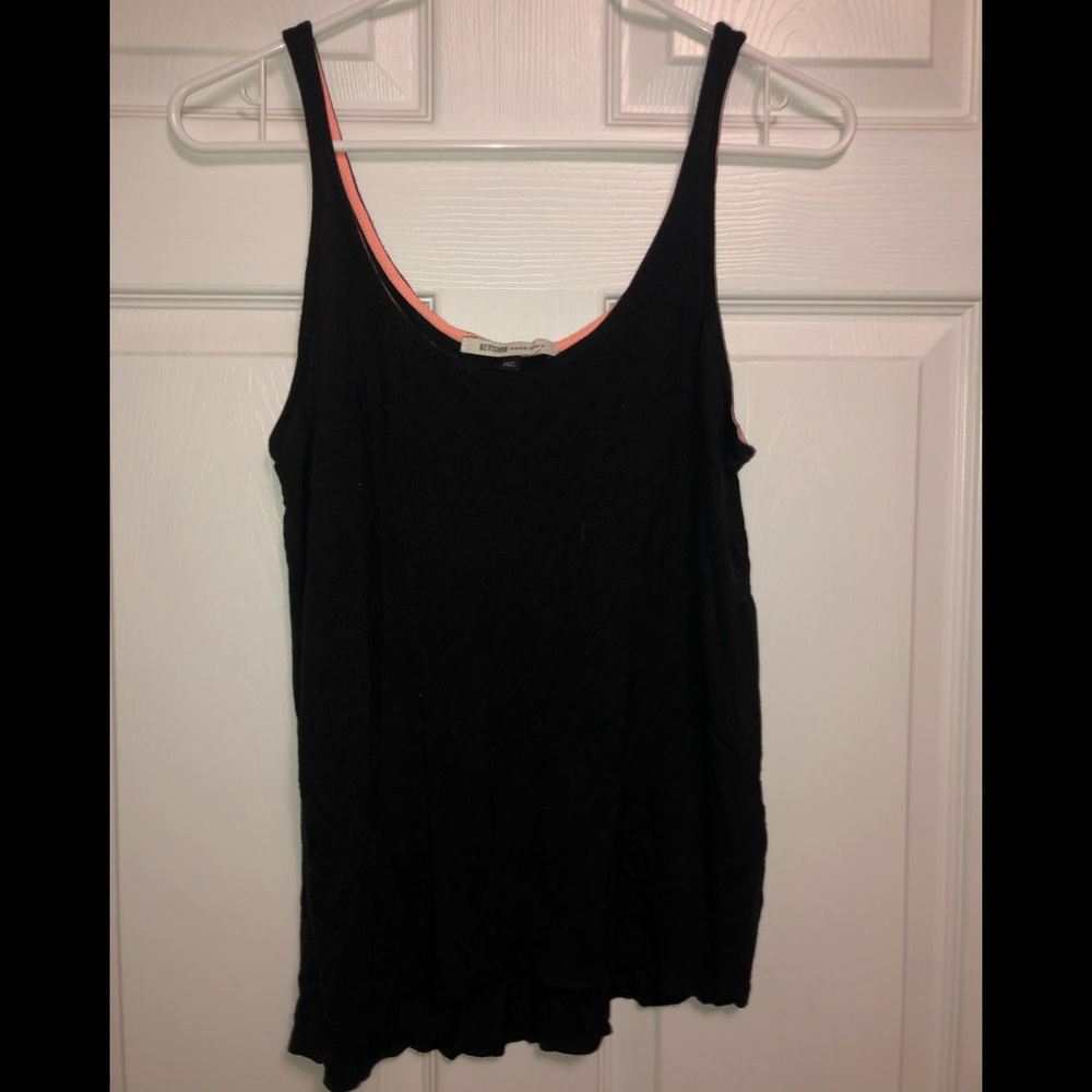 Black tank top.